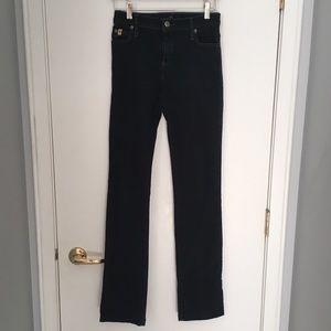 Second Yoga Dark Wash Skinny Jeans Sz 26
